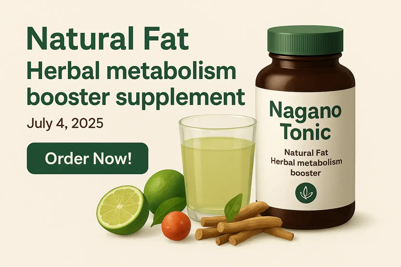 Natural fat Herbal metabolism booster supplement