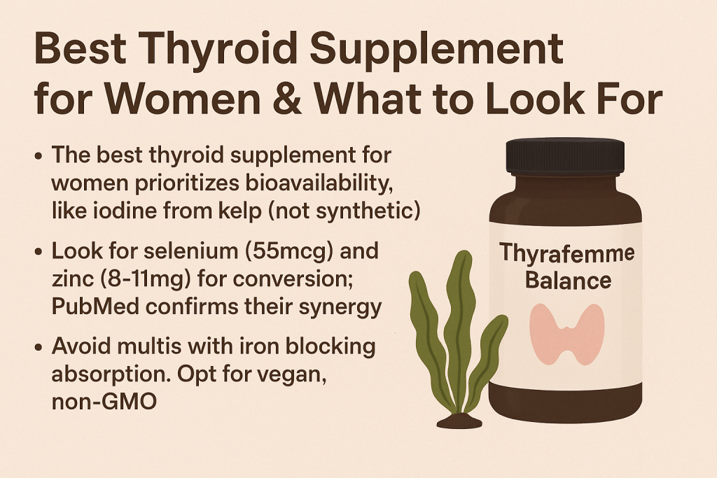 Best Thyroid Supplement for Women & What to Look For